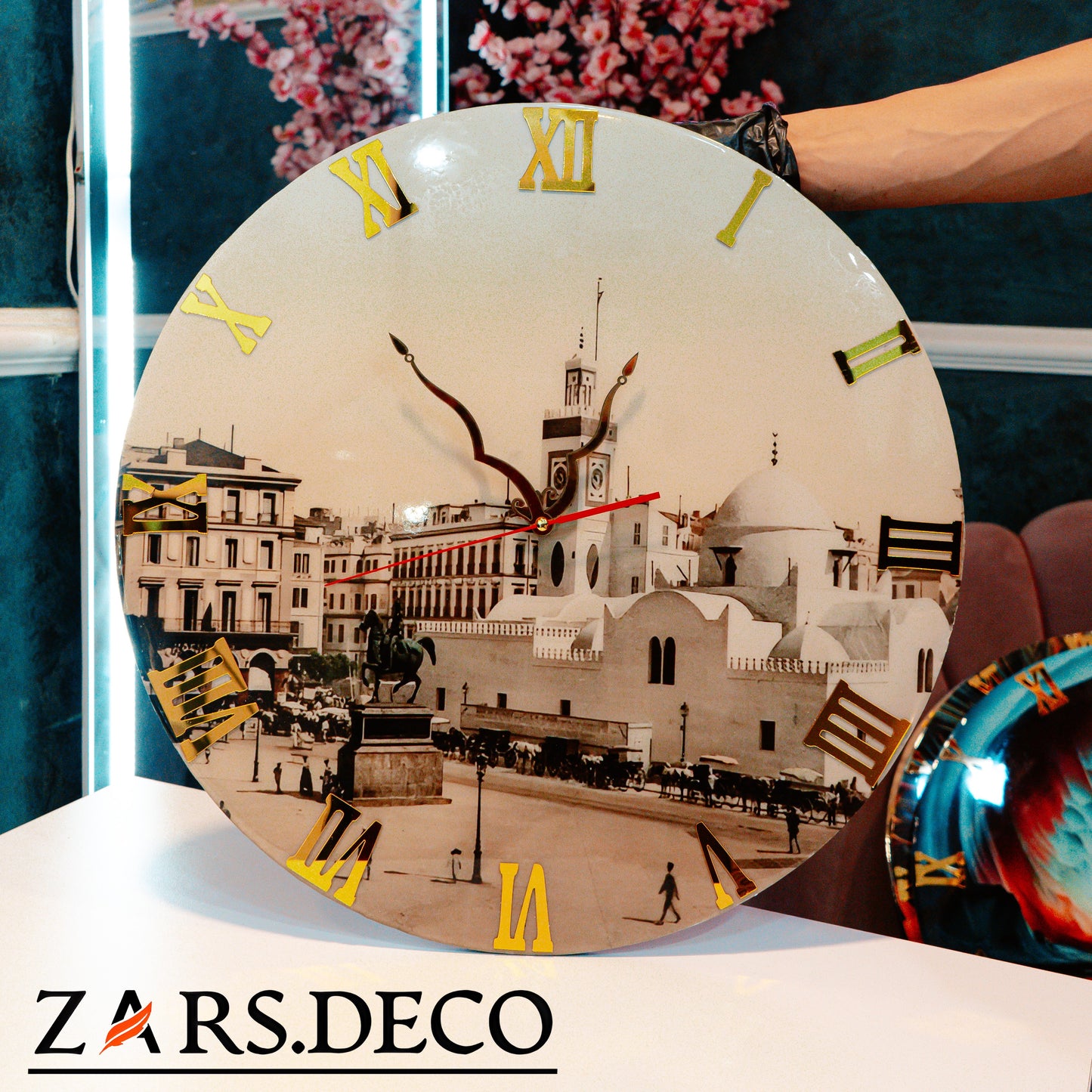 ساعة ساحة الشهداء1899 horloge Place des Martyrs, Alger 50/50cm