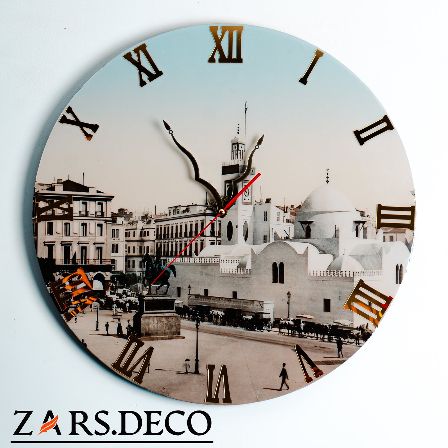 ساعة ساحة الشهداء1899 horloge Place des Martyrs, Alger 50/50cm